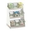 Cal-Mil 3018-55-12 Luxe White 9-Bin Condiment Display -CARLISLE SHOP 6062388