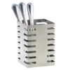 Cal-Mil 3590-4-55 S/S Square Tabletop Flatware Holder 1 Cal-Mil 3590-4-55 S/S Square Tabletop Flatware Holder -CARLISLE SHOP 6062815