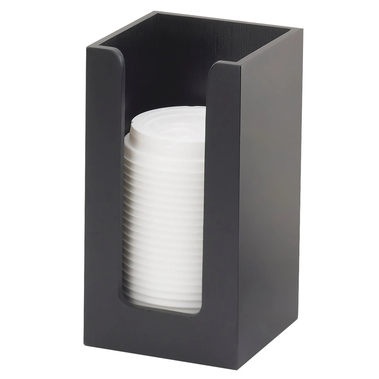 Cal-Mil 298-96 Midnight Bamboo 4.5" Lid / Napkin Organizer 3 Cal-Mil 298-96 Midnight Bamboo 4.5" Lid / Napkin Organizer