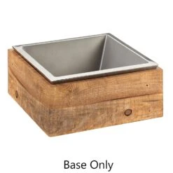 Cal-Mil 3367-99 12 X 12" Reclaimed Wood Cold Concept Base