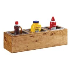 Cal-Mil 3837-3-99 Madera 3-Compartment Wood Action Station