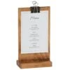 Cal-Mil 2036-46-99 Madera Pine Clipboard Menu Holder For 4 X 6 Card -CARLISLE SHOP 6073142