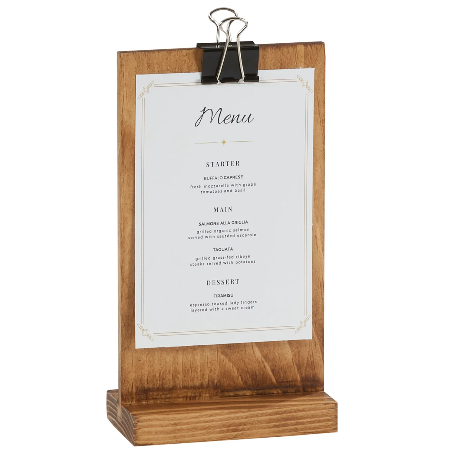 Cal-Mil 2036-46-99 Madera Pine Clipboard Menu Holder For 4 X 6 Card 3 Cal-Mil 2036-46-99 Madera Pine Clipboard Menu Holder For 4 X 6 Card