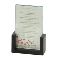 Cal-Mil 1510-46-96 Midnight Acrylic 4 X 6" Card Holder