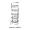 G.E.T. IR-951T-SV POPBlack 5-Tier Tilted 64" Merchandising Stand