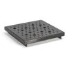 FOH BPT036BKS22 Dots 6" Matte Black Footed Drip Tray - 6 / CS -CARLISLE SHOP 6074488