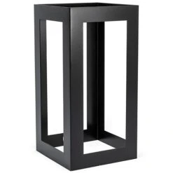 FOH BRI014BKI28 2-Pc. Matte Black 13" Metal Riser Set