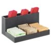 Cal-Mil 796-96 Midnight Bamboo 6-Comp. Packet Organizer -CARLISLE SHOP 6074950