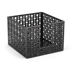 FOH BHO039BKS21 Dots 5.5" Black Napkin Holder - 4 / CS