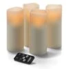 Hollowick HFWP38RT-A Ivory 3 X 8"H LED Wax Pillar Candle - 4 / CS -CARLISLE SHOP 6075214