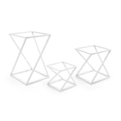 FOH BRI005WHI28 Twist Display Riser - 3 / ST