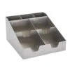 Displays2Go SSSTN17SIL2 7 Compartment Coffee Condiment Holder -CARLISLE SHOP 6079297