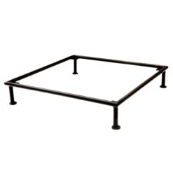 D.W. Haber DW073114143BK Black Steel 3"H 14" Square Frame Riser