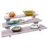 D.W. Haber DWRISERS3WDGW Gray Wash Teak Fusion 3-Piece Riser Set -CARLISLE SHOP 6082038