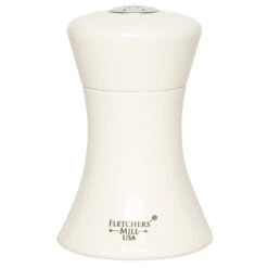 Fletchers Mill SIE04SS24 White Sierra 4" Salt Mill - 4 / CS