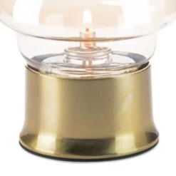 Hollowick 502 Cocktail II Satin Brass 3-5/8" Lamp Base