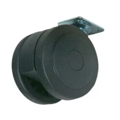 John Boos CAS-RN Black 3" Locking Caster - 4 / ST