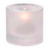 Hollowick 5140F Satin Crystal 2-3/4" X 2-7/8" Tealight Lamp