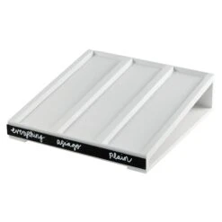 Cal-Mil 22062-15 White Write-On 15" X 16" Bagel Display