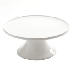 American Metalcraft PSP12 White Porcelain 12 X 5.25"H Cake Stand