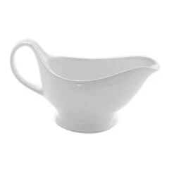 American Metalcraft GB16 White Porcelain 16 Ounce Gravy Boat