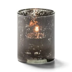 Hollowick 5176ABK Antique Black Cylinder 2" X 2.5"H Tealight Lamp