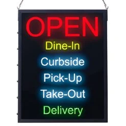 Winco LED-20 All-In-One "Open" 19" X 24" LED Sign