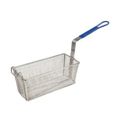 Winco FB-20 13-1/4" X 5-3/4" X 5-5/8" Fry Basket With Blue Handle