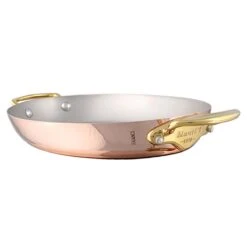 Matfer Bourgeat 034050 Copper 11.8" Oval Dish With Handles