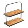 TableCraft 10718 Collapsible 17.5" X 8" X 18" 2-Tier Display Stand 2 TableCraft 10718 Collapsible 17.5" X 8" X 18" 2-Tier Display Stand -CARLISLE SHOP 6099695