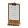 Cal-Mil 2036-46-60 Bamboo 4.5" X 2.5" X 8.5" Clipboard Menu Holder 2 Cal-Mil 2036-46-60 Bamboo 4.5" X 2.5" X 8.5" Clipboard Menu Holder -CARLISLE SHOP 6099697