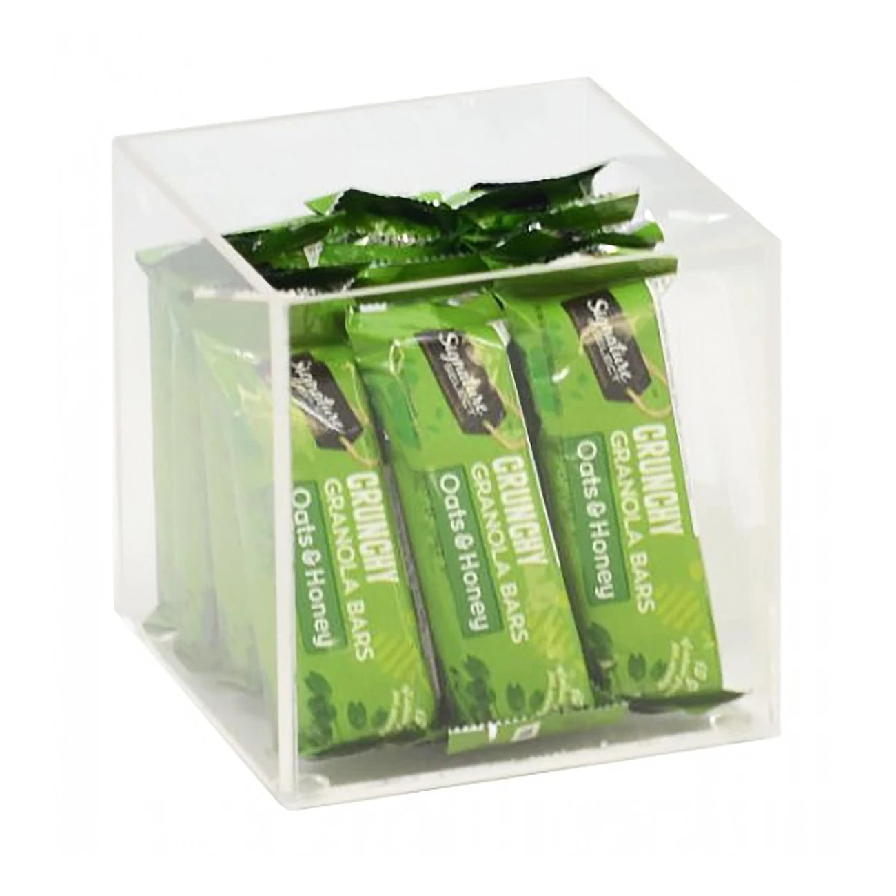 Cal-Mil 22311-4-12 Clear Acrylic 4" Square Box - 4 / CS 3 Cal-Mil 22311-4-12 Clear Acrylic 4" Square Box - 4 / CS