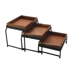 G.E.T. IR-735-MG-1292UR Urban Renewal 4-Pc Nesting Stand Set