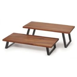 G.E.T. RISER-9-W Heights Metal Walnut 19-3/4" X 9-4/5" X 9" Riser