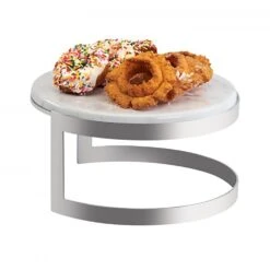 Cal-Mil 3680-126-81M Ashwood 12"D X 6"H Marble Melamine Riser