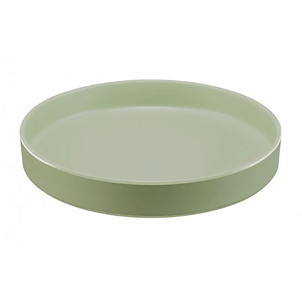 Cal-Mil 22017-12-107 Hudson Matcha 12" Stacking Plate - 6 / CS 3 Cal-Mil 22017-12-107 Hudson Matcha 12" Stacking Plate - 6 / CS