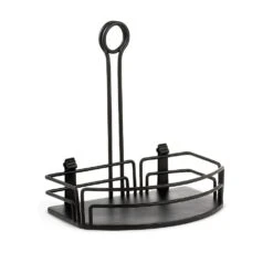 TableCraft BK67912 Black 8-1/4" Condiment Caddy