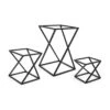 FOH BRI005BKI28 3-Pc. Twist Matte Black Riser Set - 3 / CS -CARLISLE SHOP 6102412