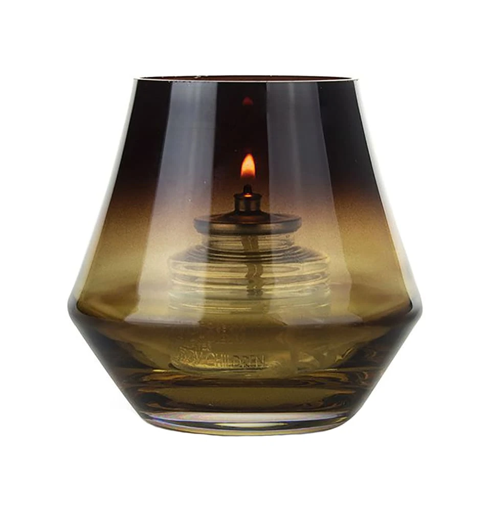 Sterno Products 80550 Cymbal Amber 4" X 4"H Candle Lamp - 6 / CS 3 Sterno Products 80550 Cymbal Amber 4" X 4"H Candle Lamp - 6 / CS