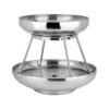 Steelite 5850JX62 S/S 2-Tier Coupe Seafood Stand