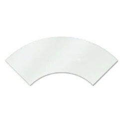 Eastern Tabletop 02508AC Clear 25" X 8" Acrylic Quarter Cirlce Shelf