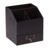 American Metalcraft PWBC8 Black 6.63 X 6.5 In. 4-Comp. Caddy W/ Drawer -CARLISLE SHOP 6105839