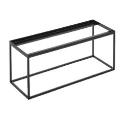 American Metalcraft BRR6 Black Metal 15 X 5.5 X 6 Twilight Riser