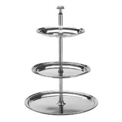 American Metalcraft STS3 S/S Round 3 Tier Display Stand