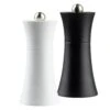 TableCraft 10925 Black/White Acrylic 5" Salt/Pepper Mill Set