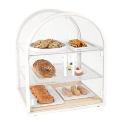 Cal-Mil 22410-15 Blonde Arched 3 Shelf Display Case