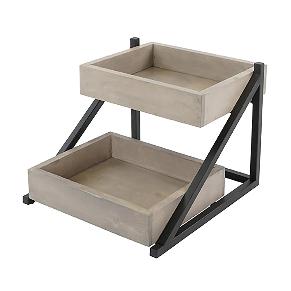 Cal-Mil 3448-110 Aspen Angled 2 Tier Merchandiser 3 Cal-Mil 3448-110 Aspen Angled 2 Tier Merchandiser