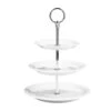 Pillivuyt 6634V869 Porcelain White 3-Tier Cake Stand -CARLISLE SHOP 6106635