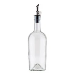 TableCraft 10379 17.5 Ounce Glass Bottle With S/S Pourer - 12 / CS
