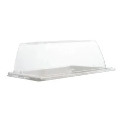 Fineline Setting 42RCL75 Clear 7.5 X 5.5 Dome Lid With Vent - 120 / CS